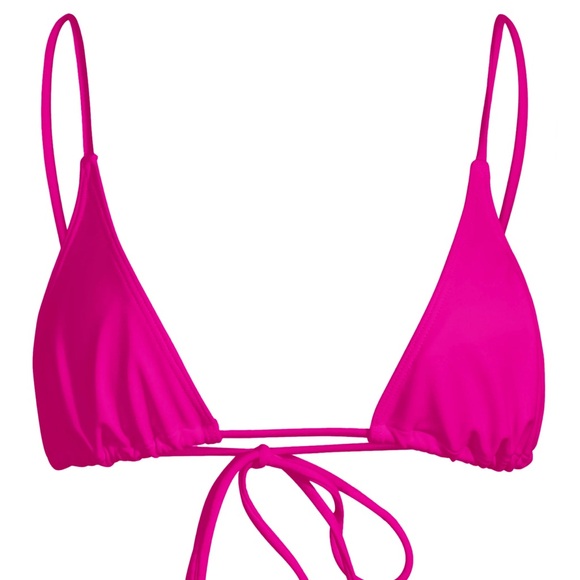 Minimale Animale SACRED TIE BACK TASSEL BIKINI TOP - GRENADA HOT PINK - Picture 6 of 6